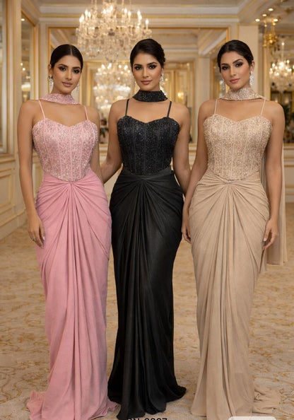 Indo-Western Ready Made Saree