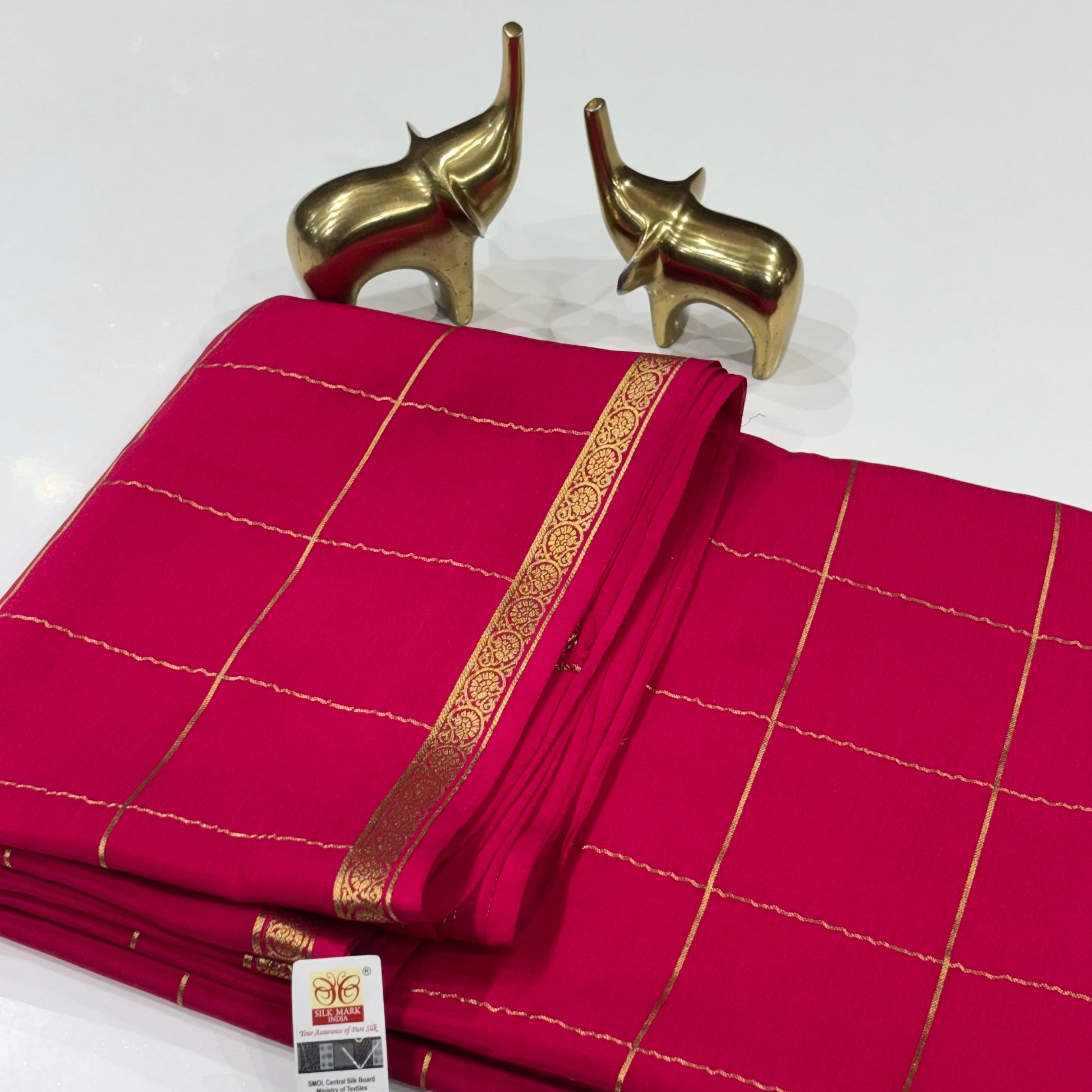Pure Mysore Crepe Silk Saree