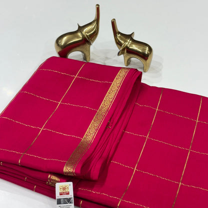 Pure Mysore Crepe Silk Saree