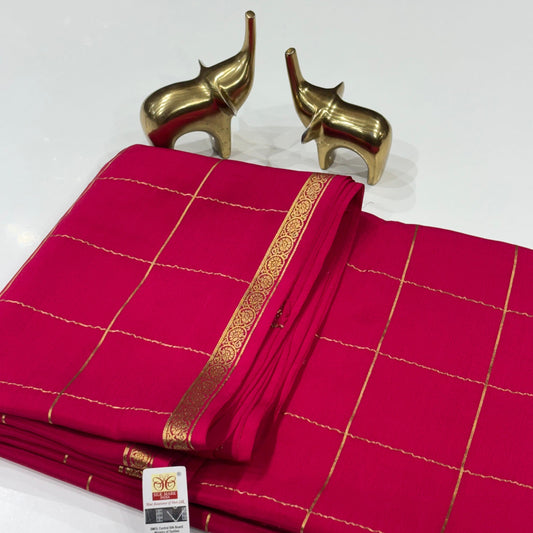 Pure Mysore Crepe Silk Saree