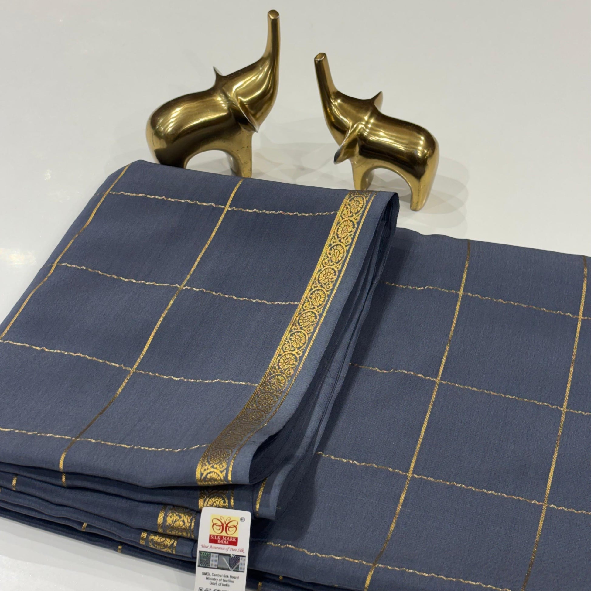 Pure Mysore Crepe Silk Saree