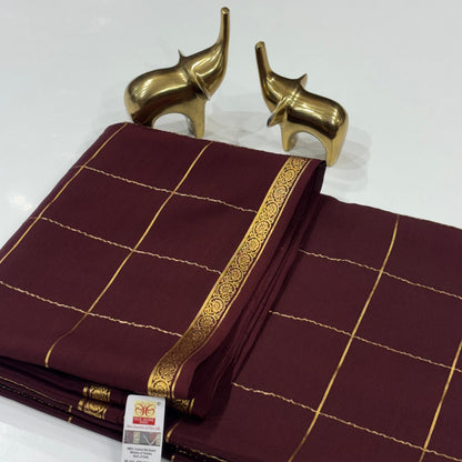 Pure Mysore Crepe Silk Saree
