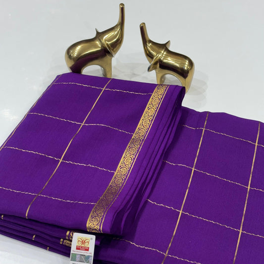 Pure Mysore Crepe Silk Saree