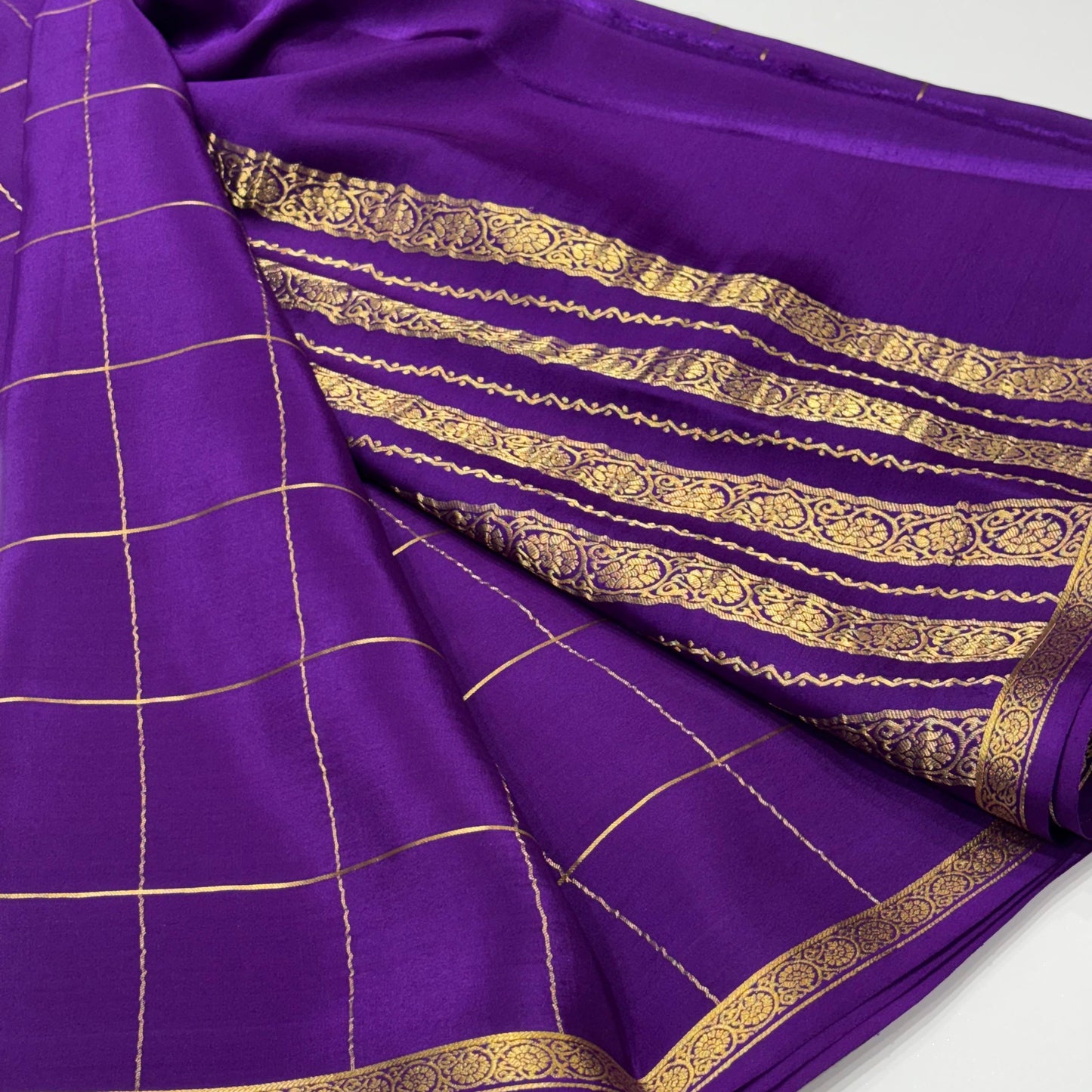 Pure Mysore Crepe Silk Saree