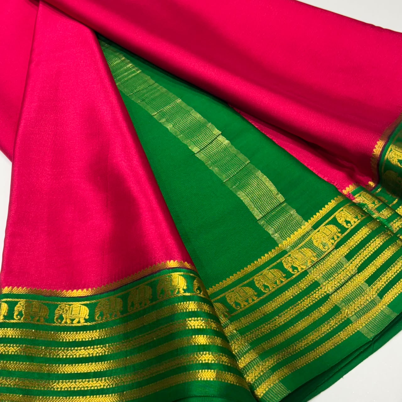 Pure Mysore Crepe Silk Saree