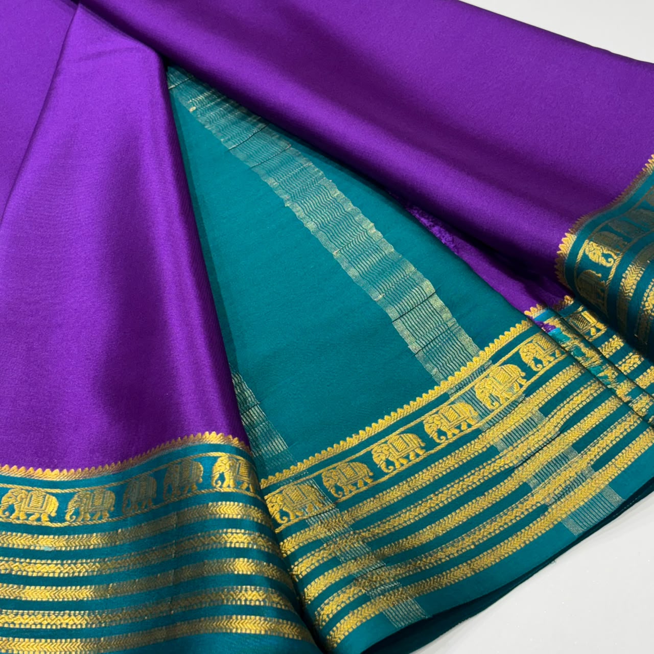 Pure Mysore Crepe Silk Saree