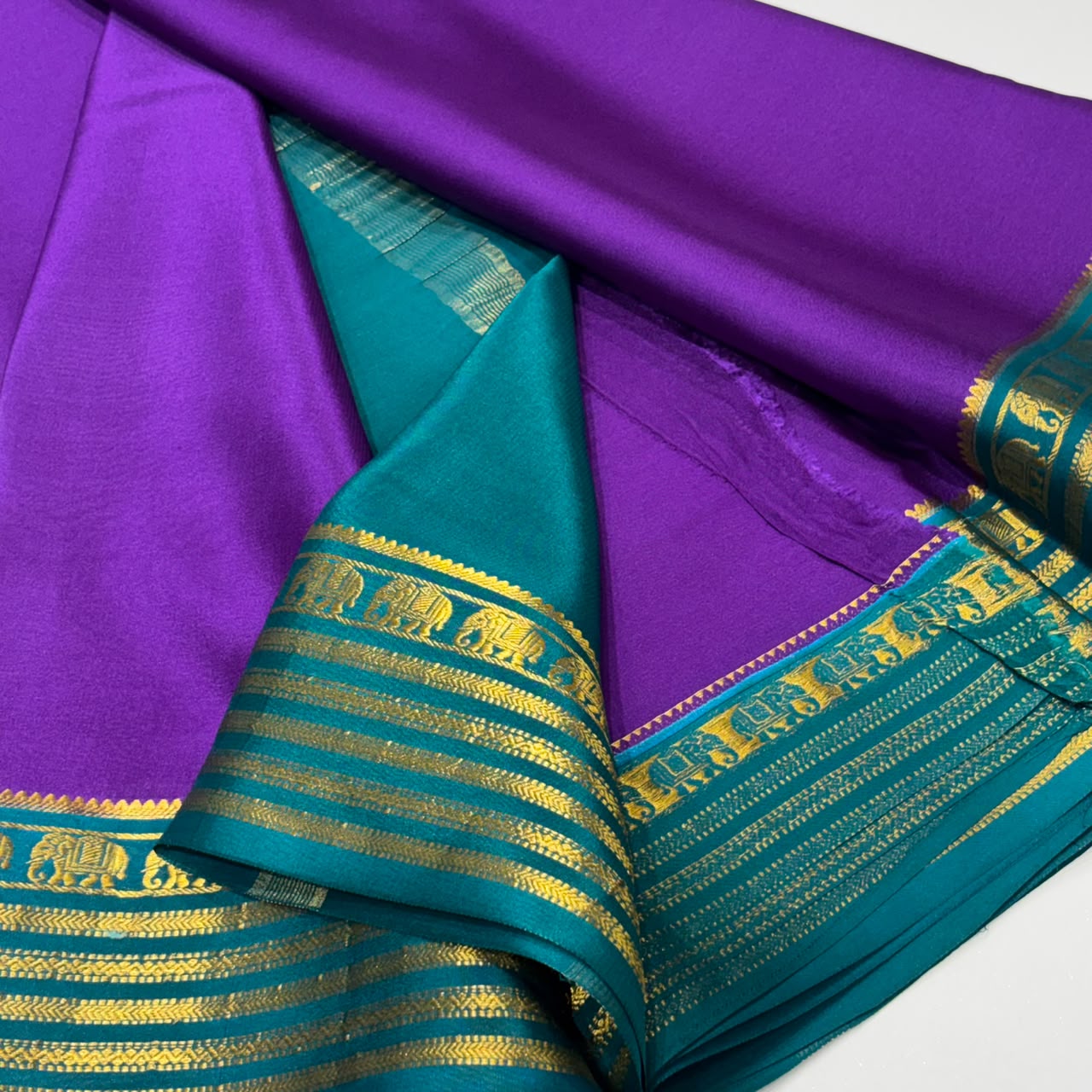 Pure Mysore Crepe Silk Saree