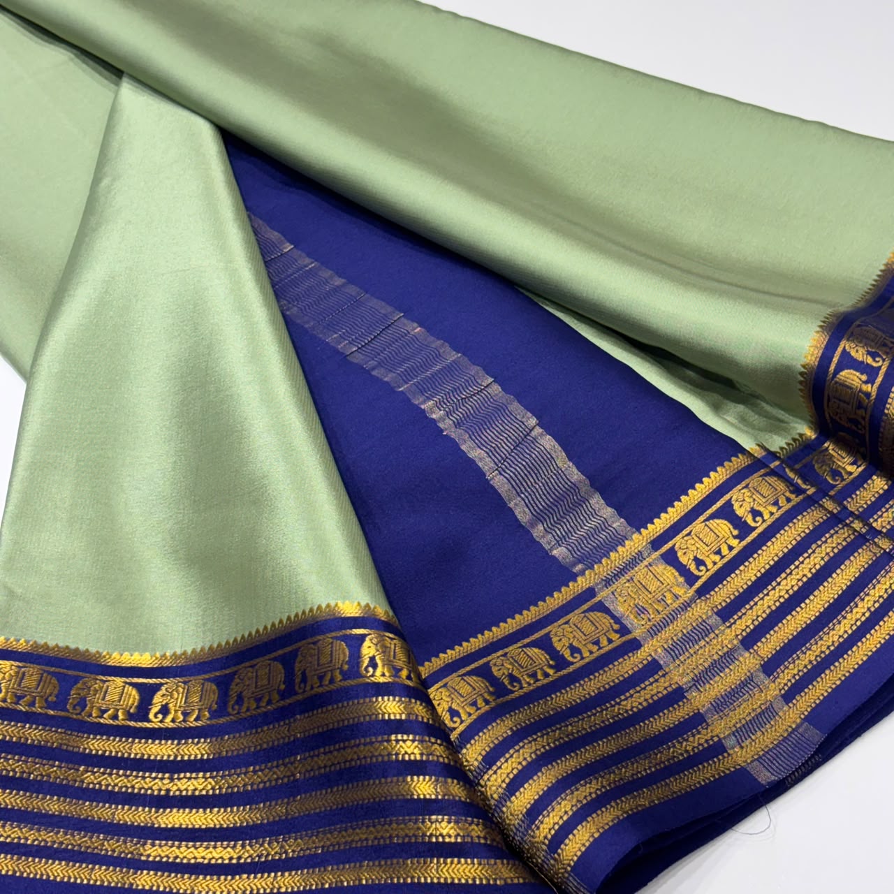Pure Mysore Crepe Silk Saree