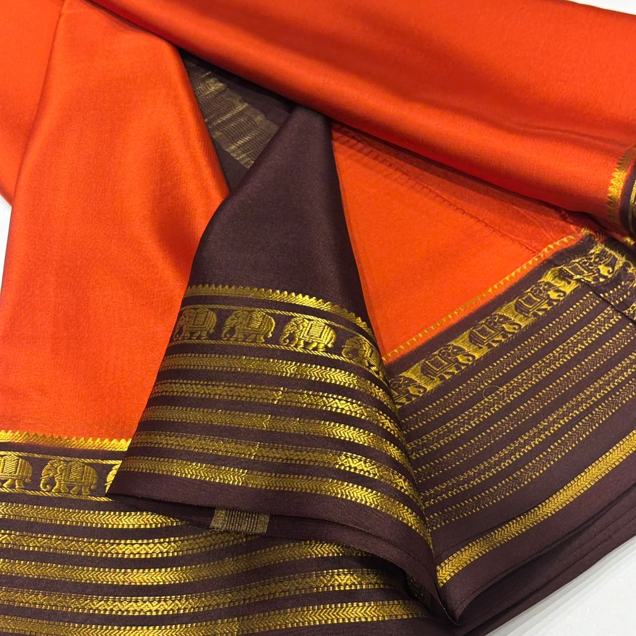Pure Mysore Crepe Silk Saree
