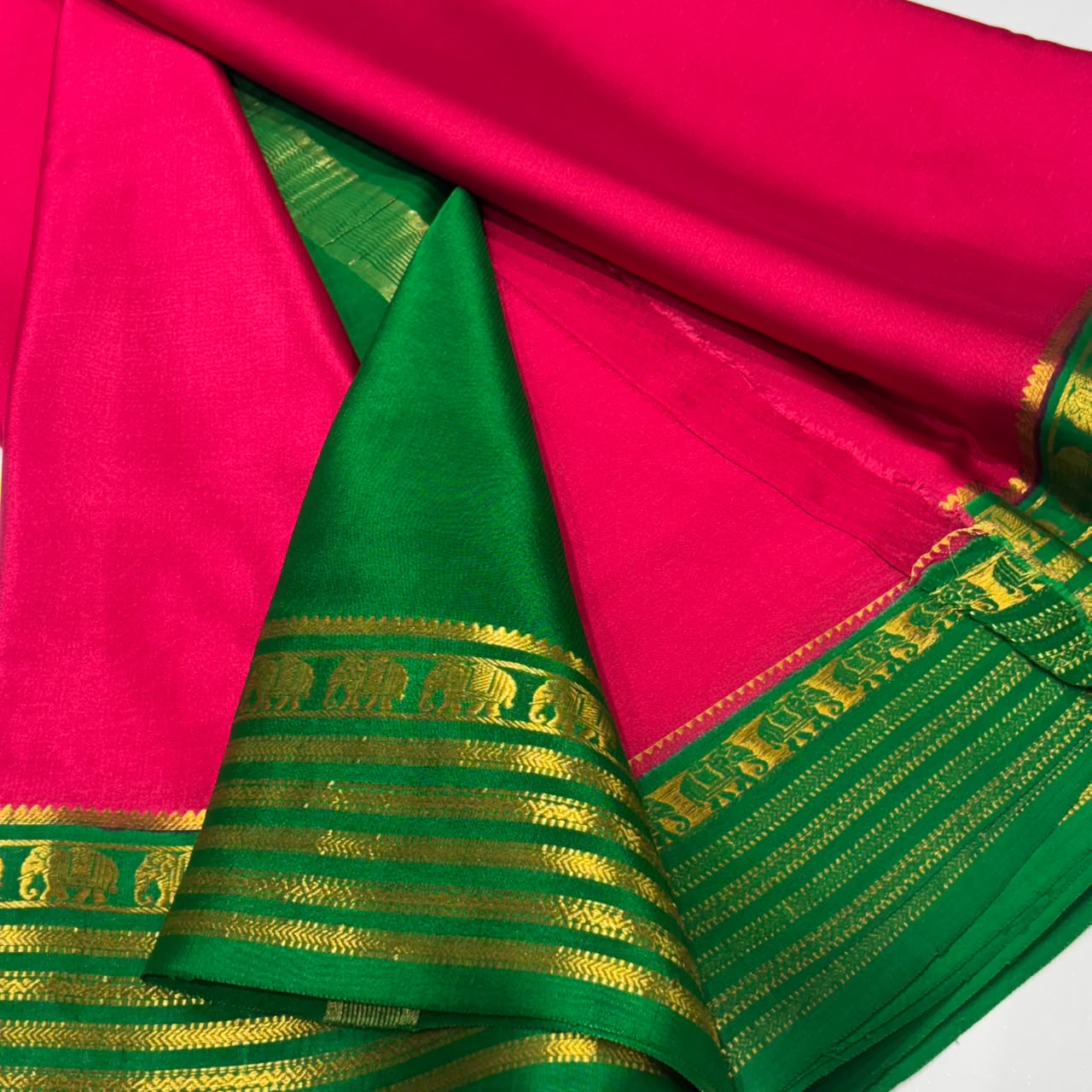 Pure Mysore Crepe Silk Saree