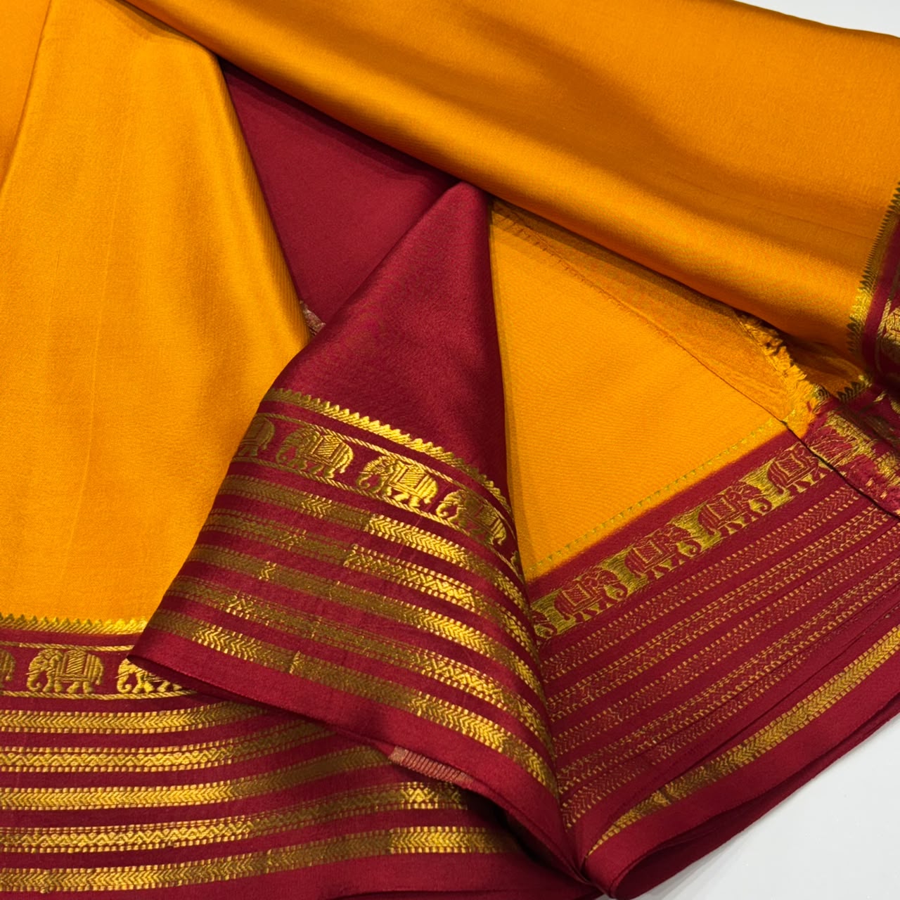 Pure Mysore Crepe Silk Saree