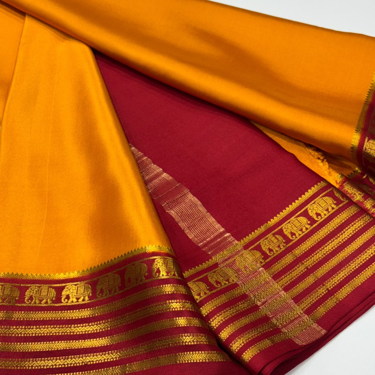 Pure Mysore Crepe Silk Saree