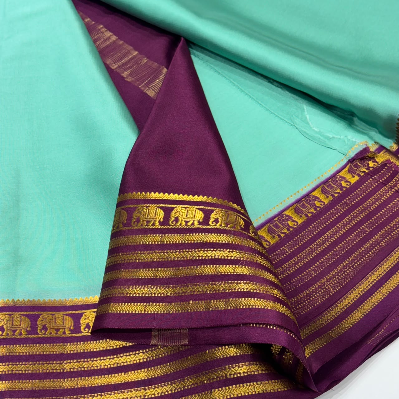 Pure Mysore Crepe Silk Saree