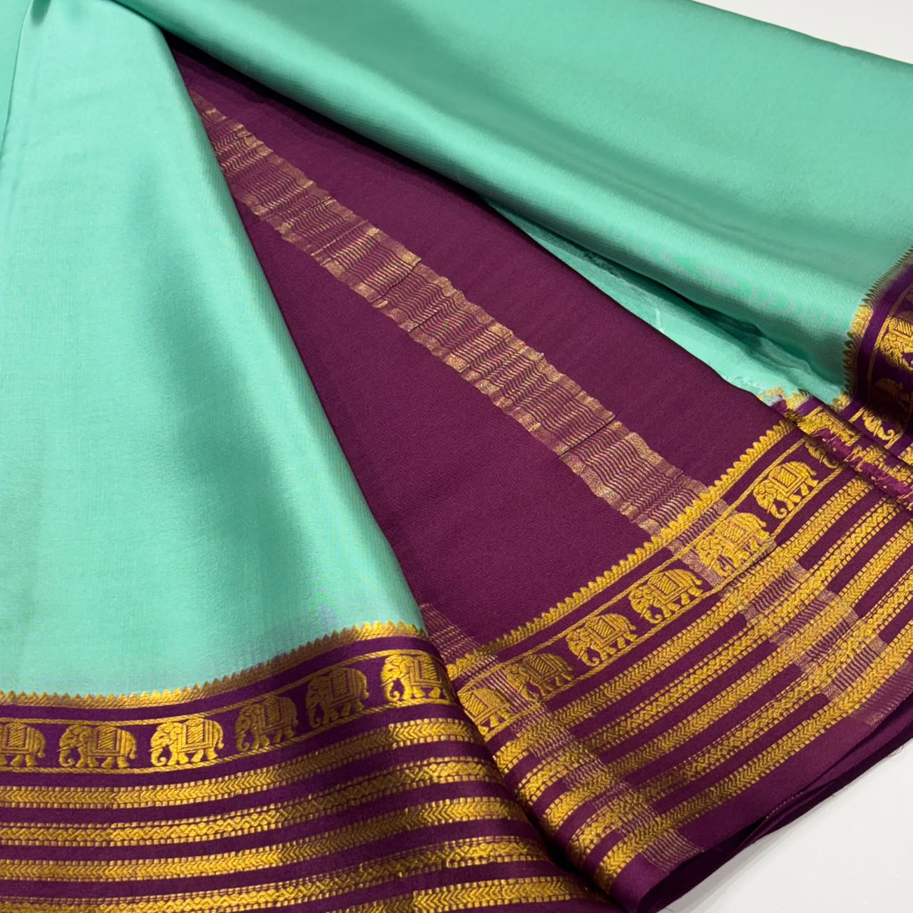 Pure Mysore Crepe Silk Saree