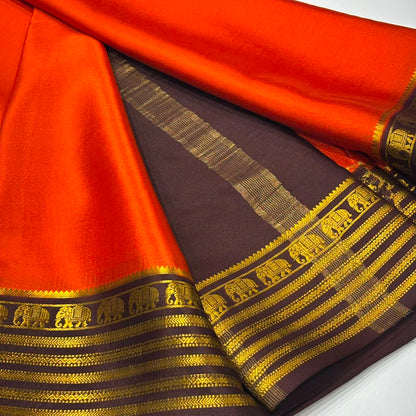 Pure Mysore Crepe Silk Saree