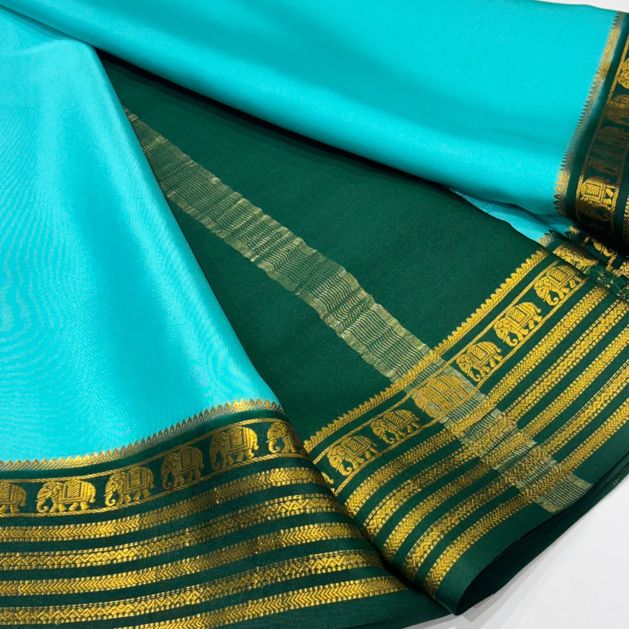 Pure Mysore Crepe Silk Saree