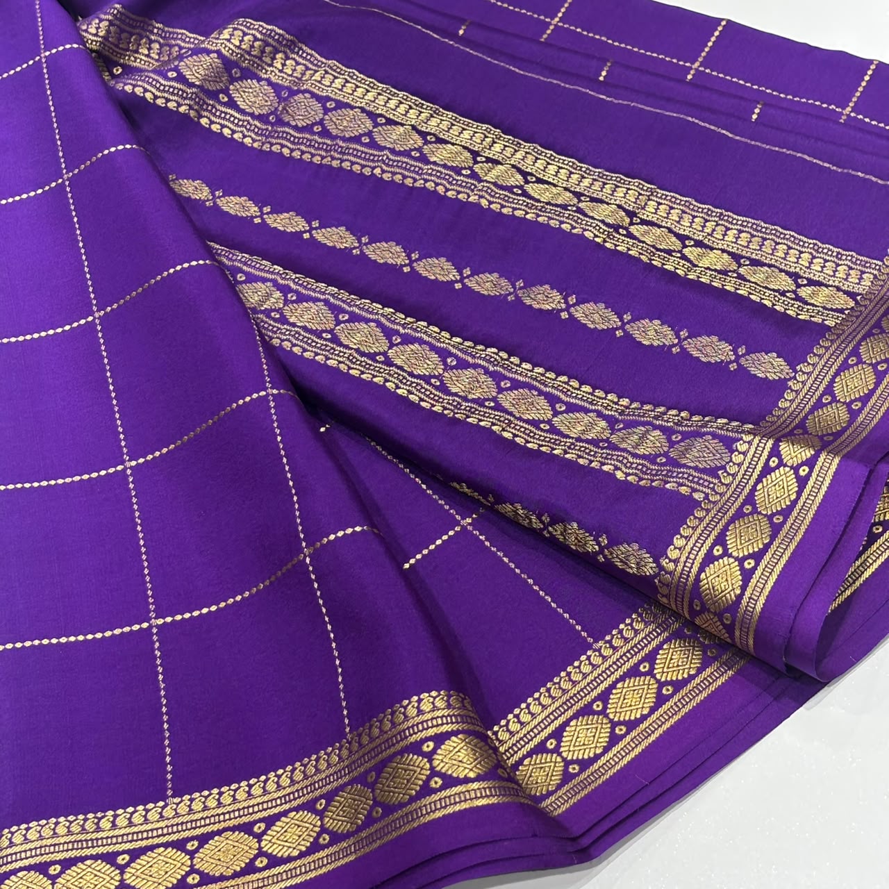 Pure Mysore Crepe Silk Saree