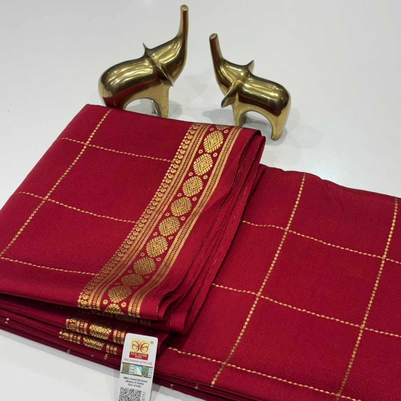 Pure Mysore Crepe Silk Saree