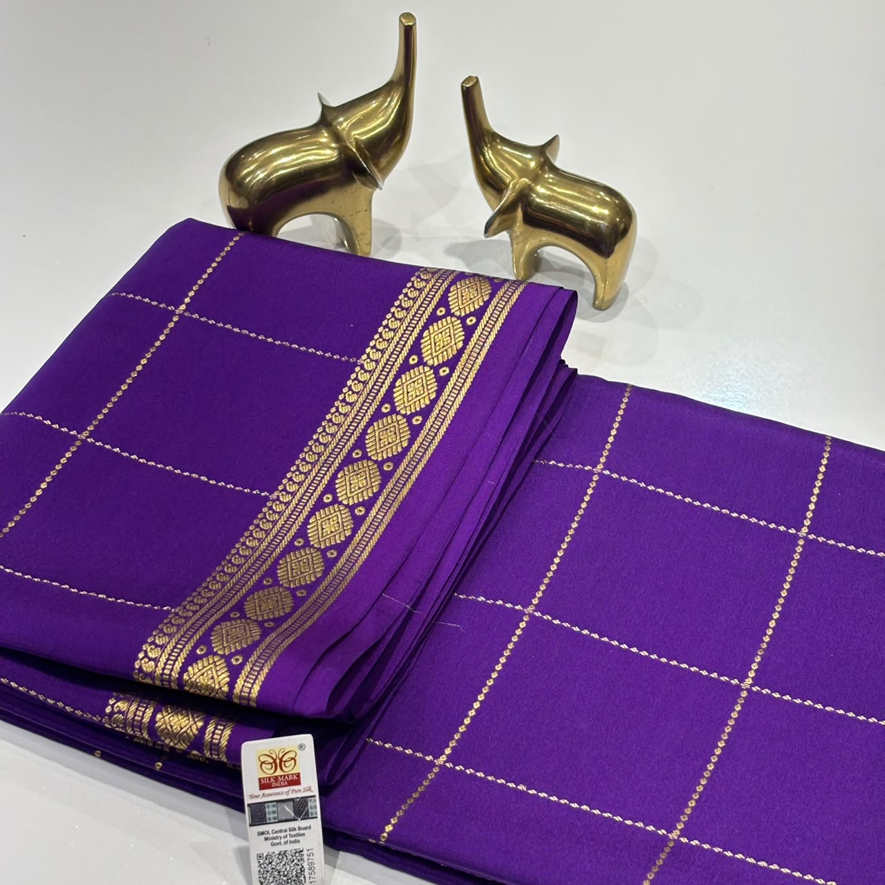 Pure Mysore Crepe Silk Saree