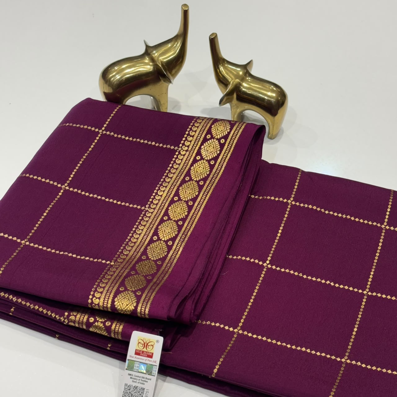 Pure Mysore Crepe Silk Saree