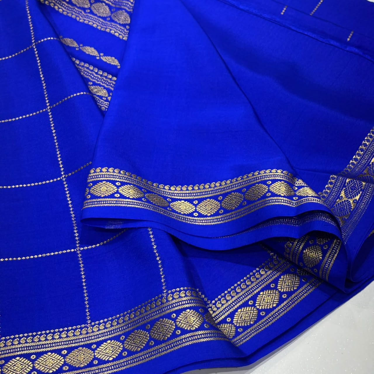 Pure Mysore Crepe Silk Saree