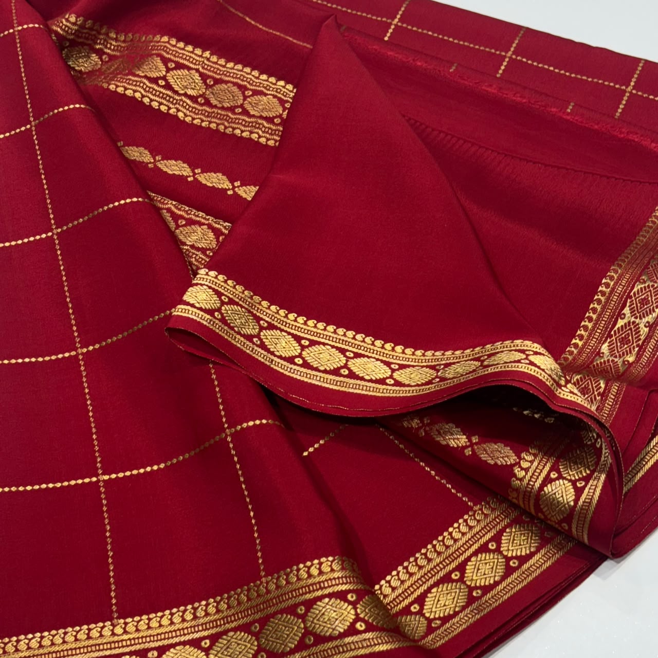 Pure Mysore Crepe Silk Saree
