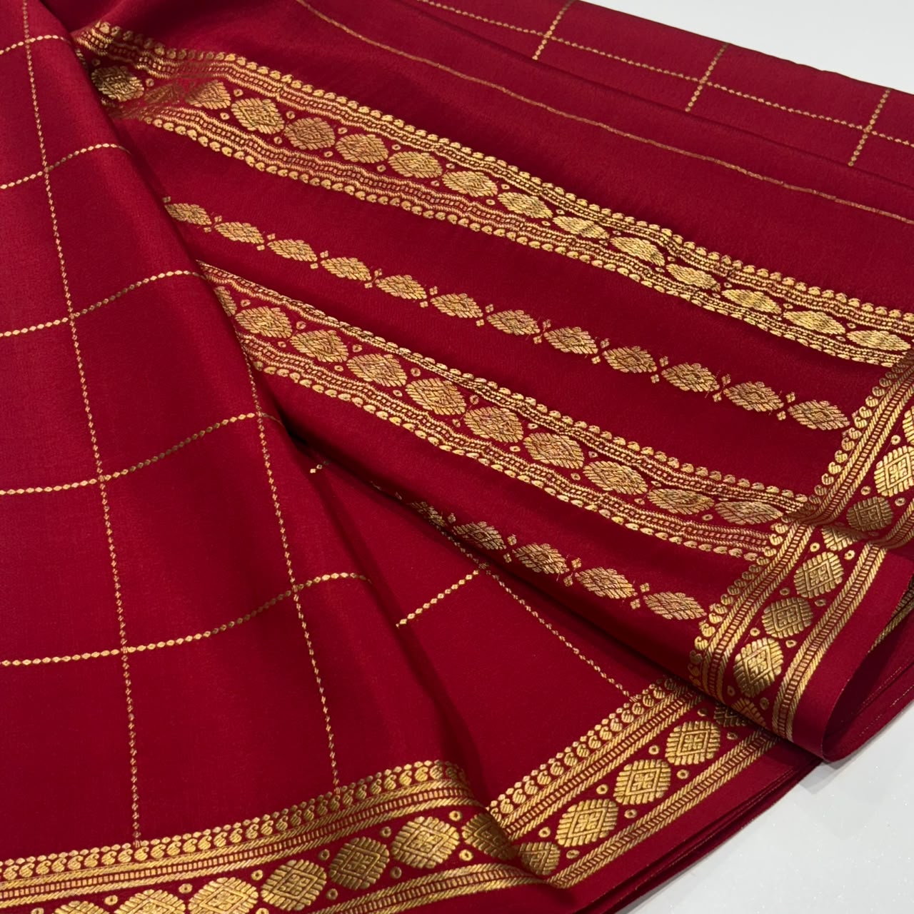 Pure Mysore Crepe Silk Saree
