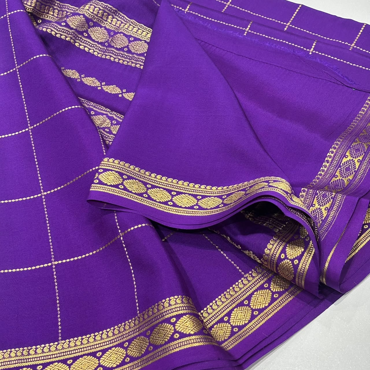 Pure Mysore Crepe Silk Saree