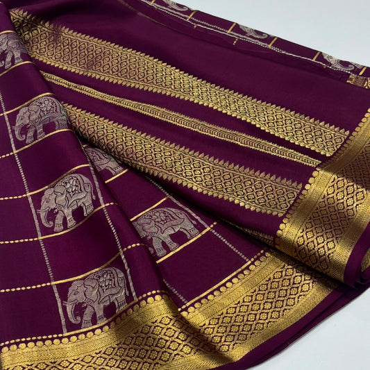 Pure Mysore Crepe Silk Saree