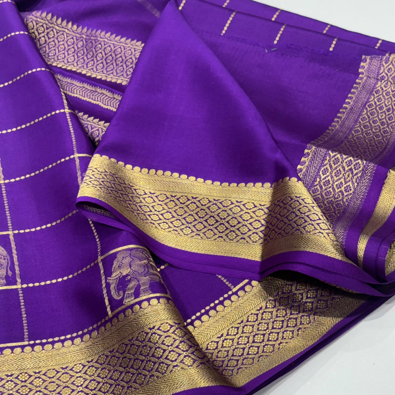 Pure Mysore Crepe Silk Saree