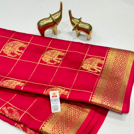 Pure Mysore Crepe Silk Saree