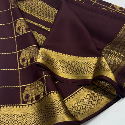 Pure Mysore Crepe Silk Saree