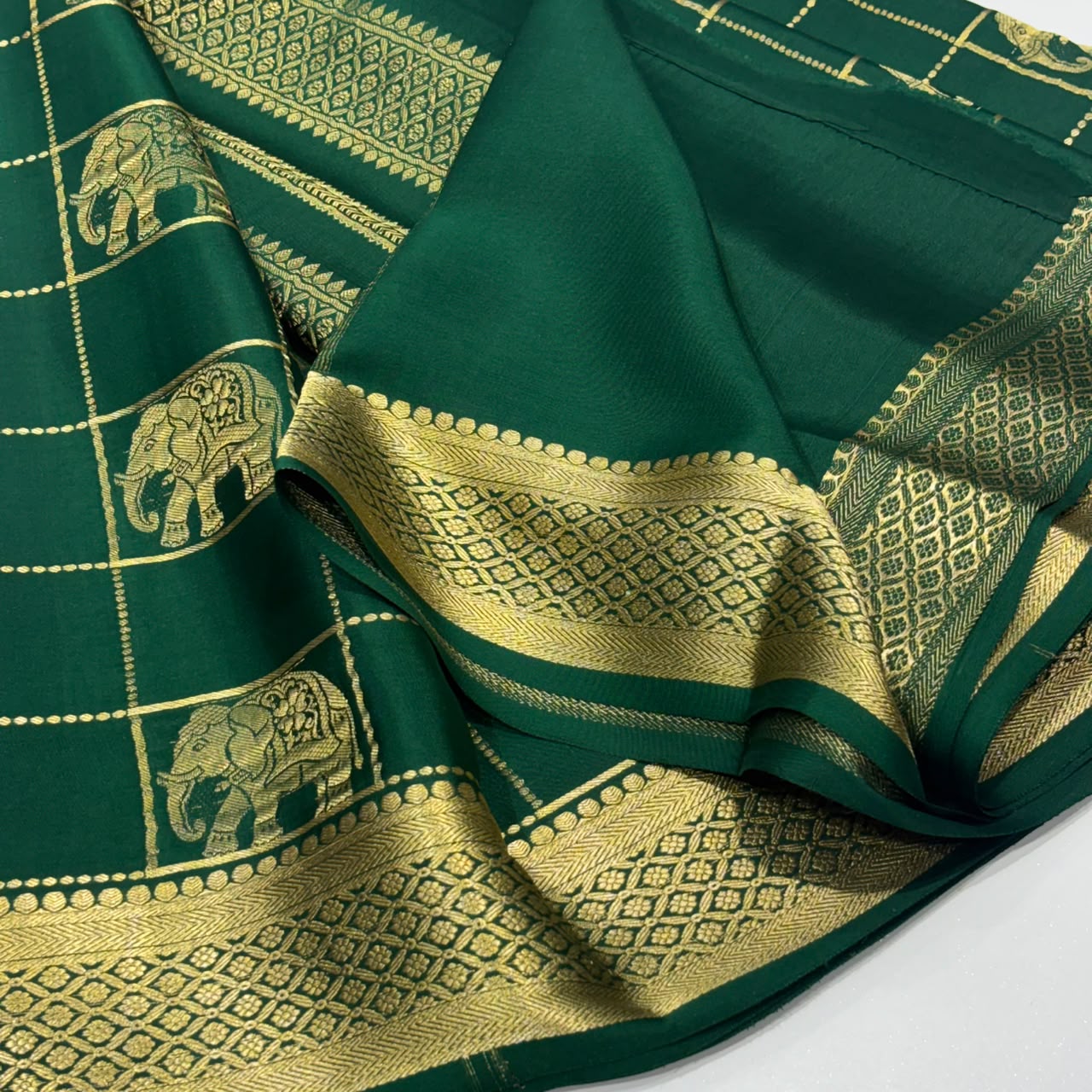 Pure Mysore Crepe Silk Saree