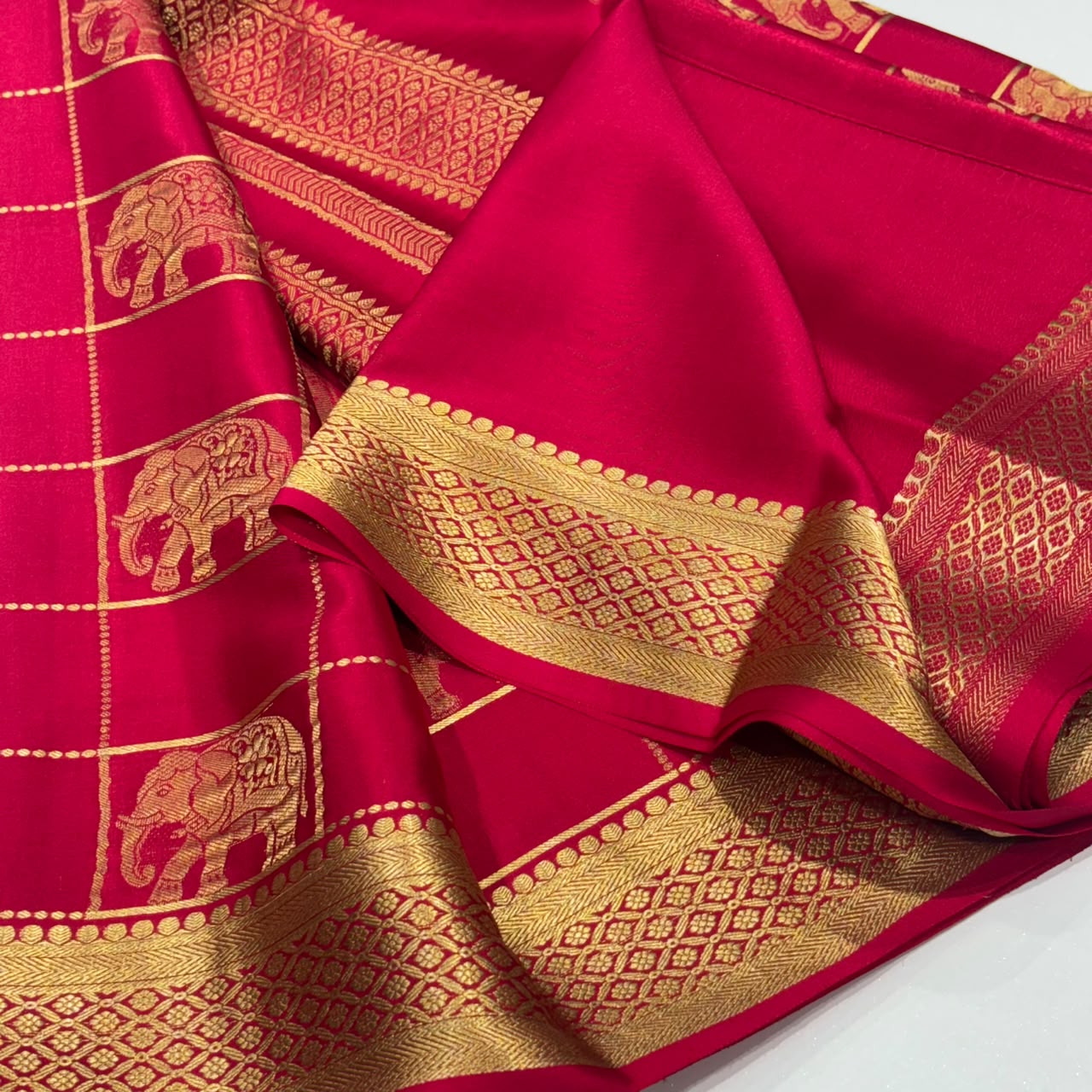 Pure Mysore Crepe Silk Saree