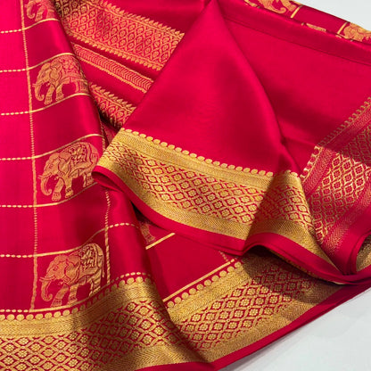 Pure Mysore Crepe Silk Saree