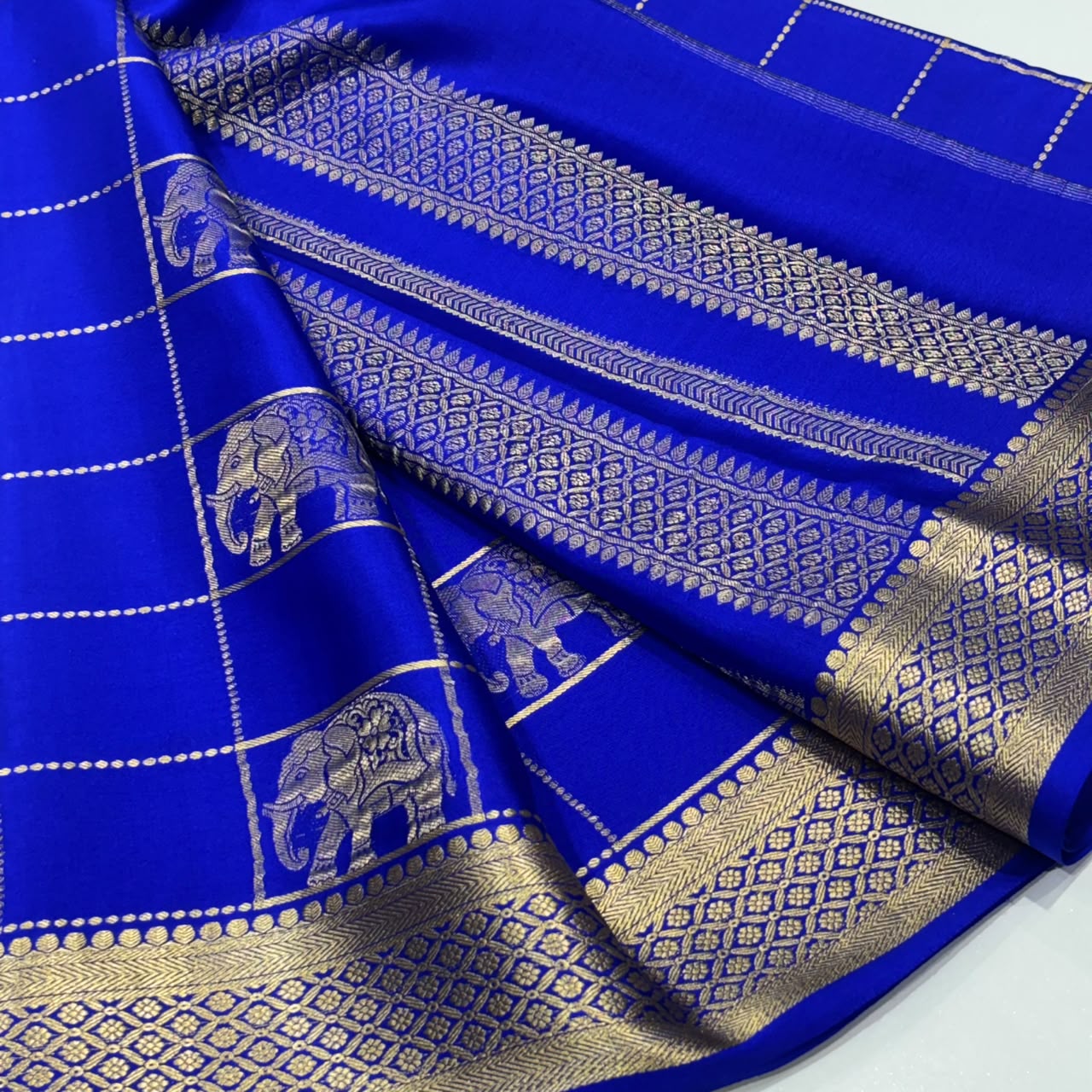 Pure Mysore Crepe Silk Saree