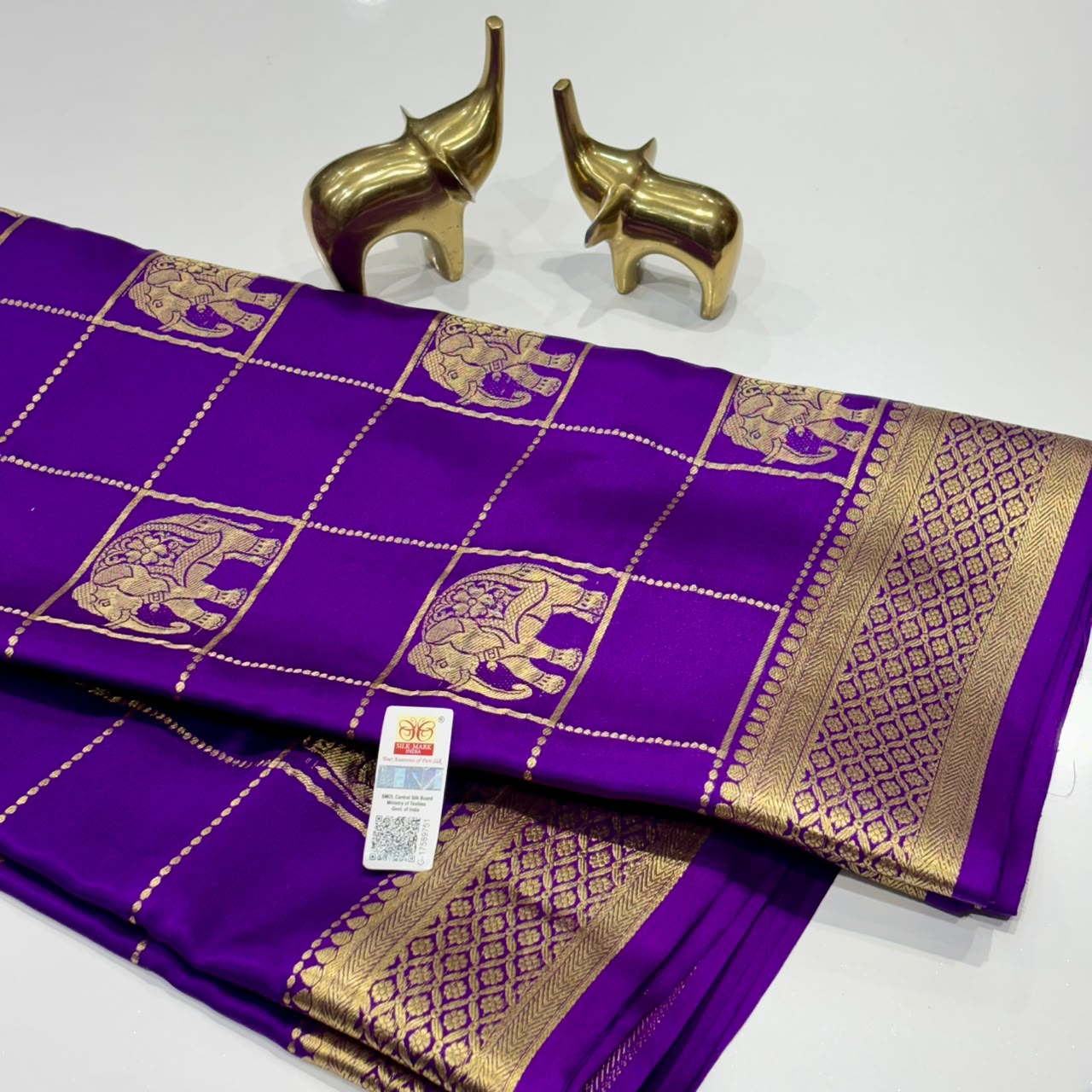 Pure Mysore Crepe Silk Saree
