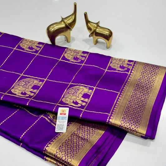 Pure Mysore Crepe Silk Saree