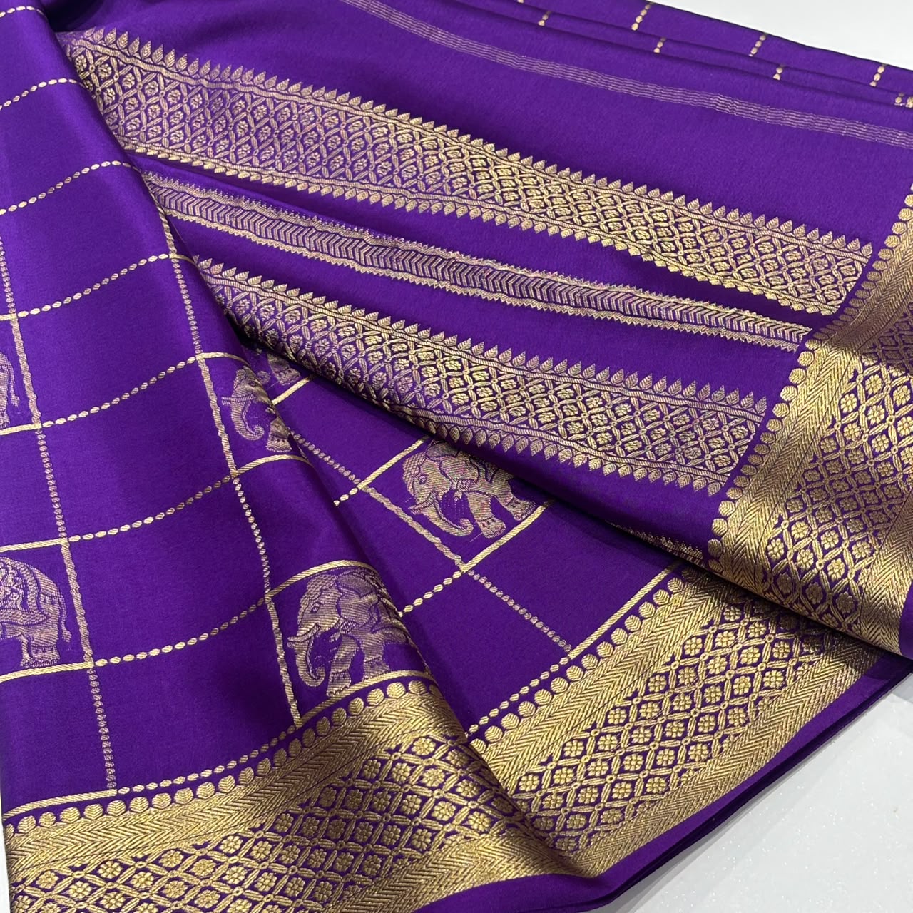 Pure Mysore Crepe Silk Saree
