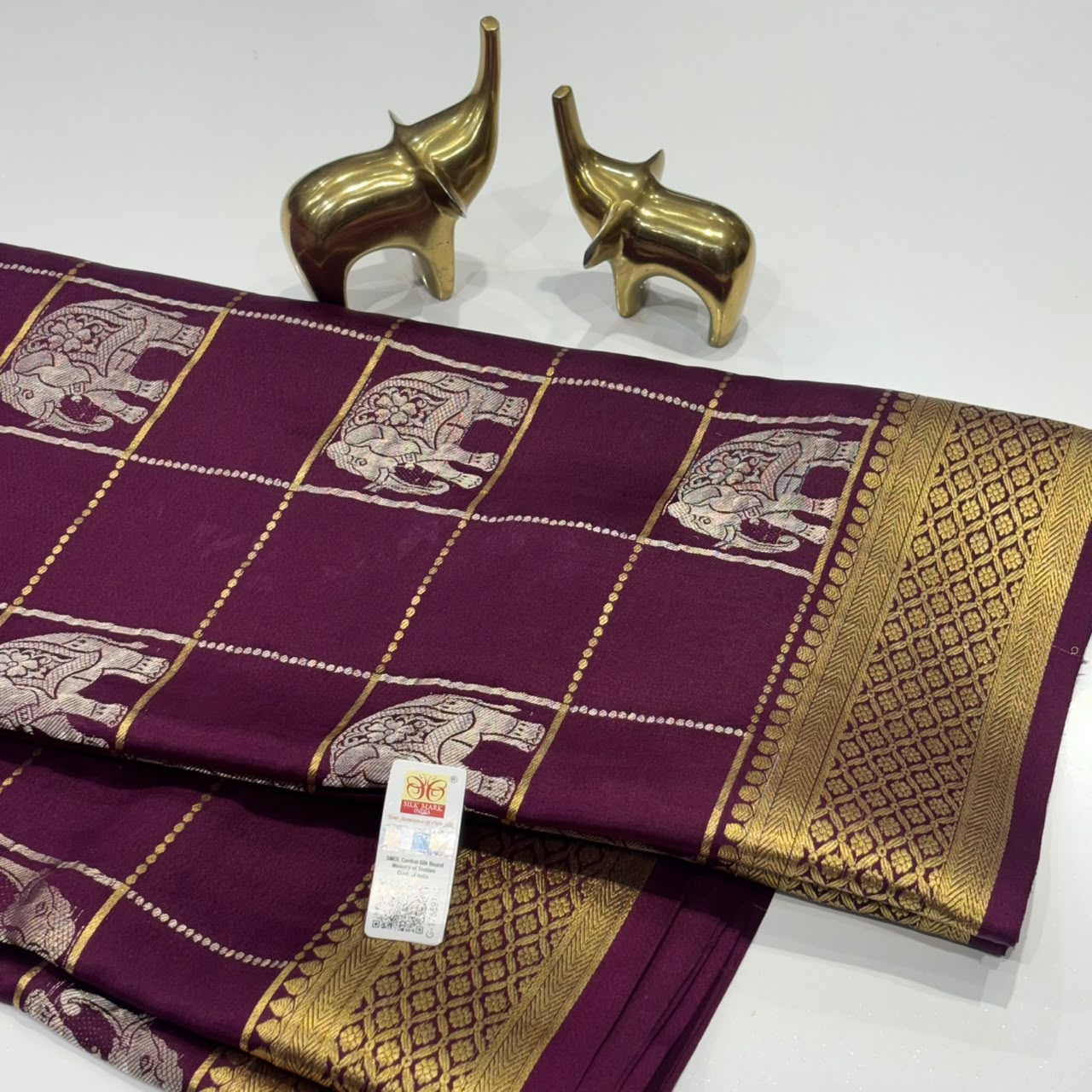 Pure Mysore Crepe Silk Saree