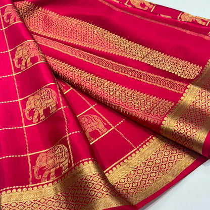 Pure Mysore Crepe Silk Saree