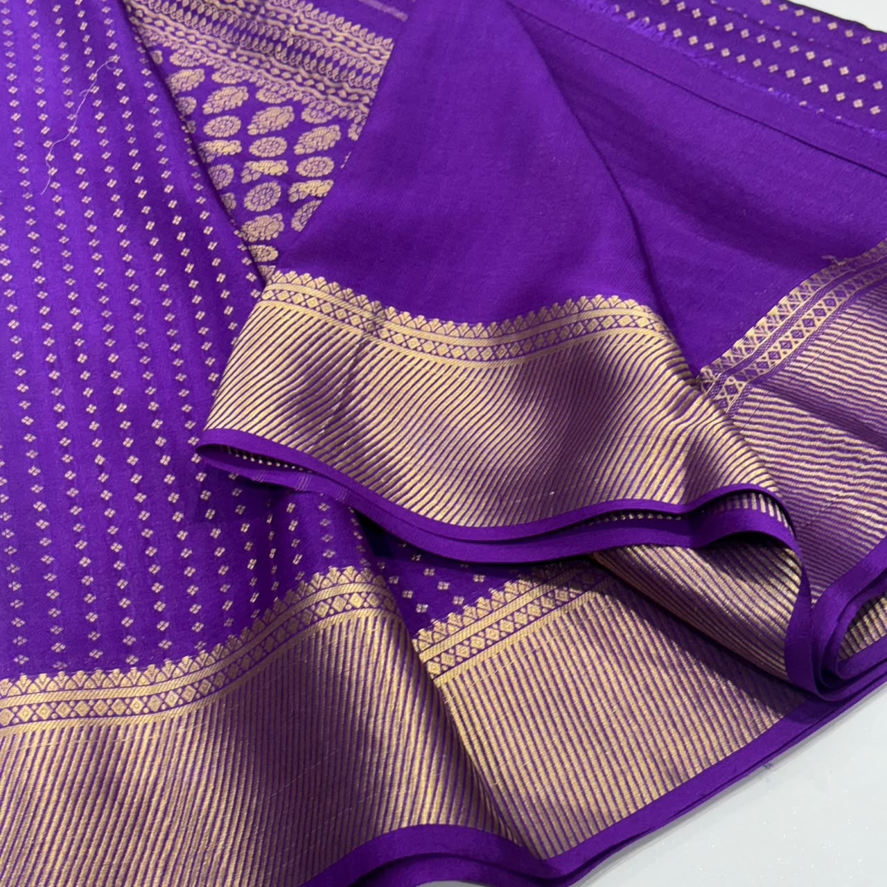 Pure Mysore Crepe Silk Saree