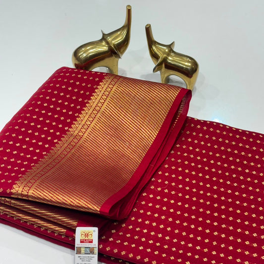Pure Mysore Crepe Silk Saree