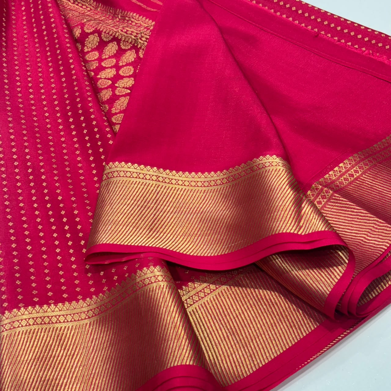 Pure Mysore Crepe Silk Saree