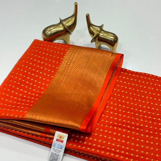 Pure Mysore Crepe Silk Saree