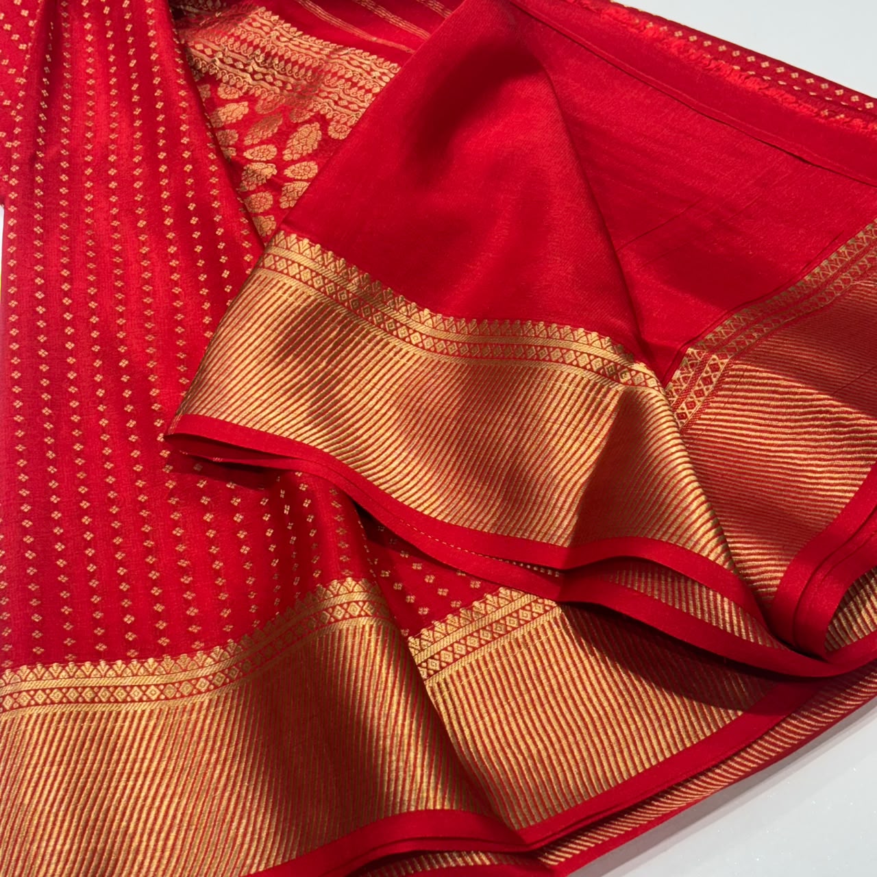 Pure Mysore Crepe Silk Saree