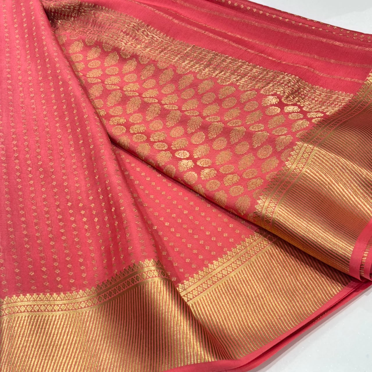 Pure Mysore Crepe Silk Saree