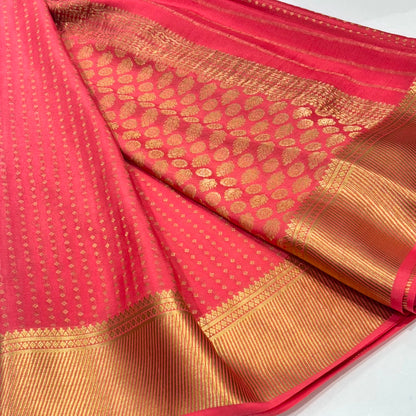Pure Mysore Crepe Silk Saree