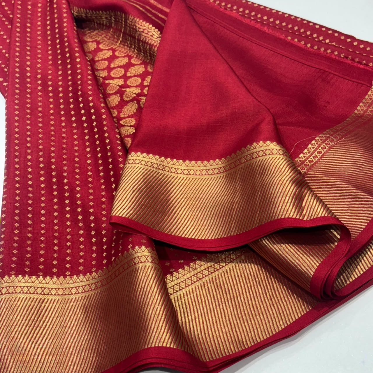 Pure Mysore Crepe Silk Saree