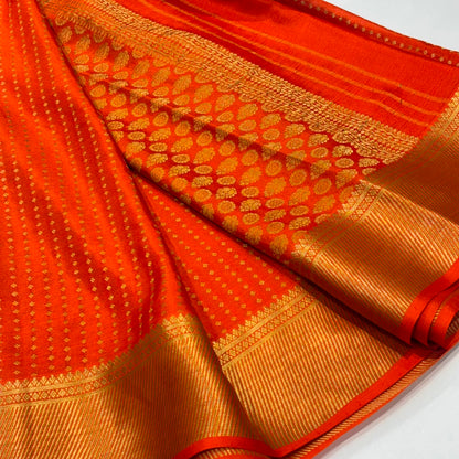 Pure Mysore Crepe Silk Saree